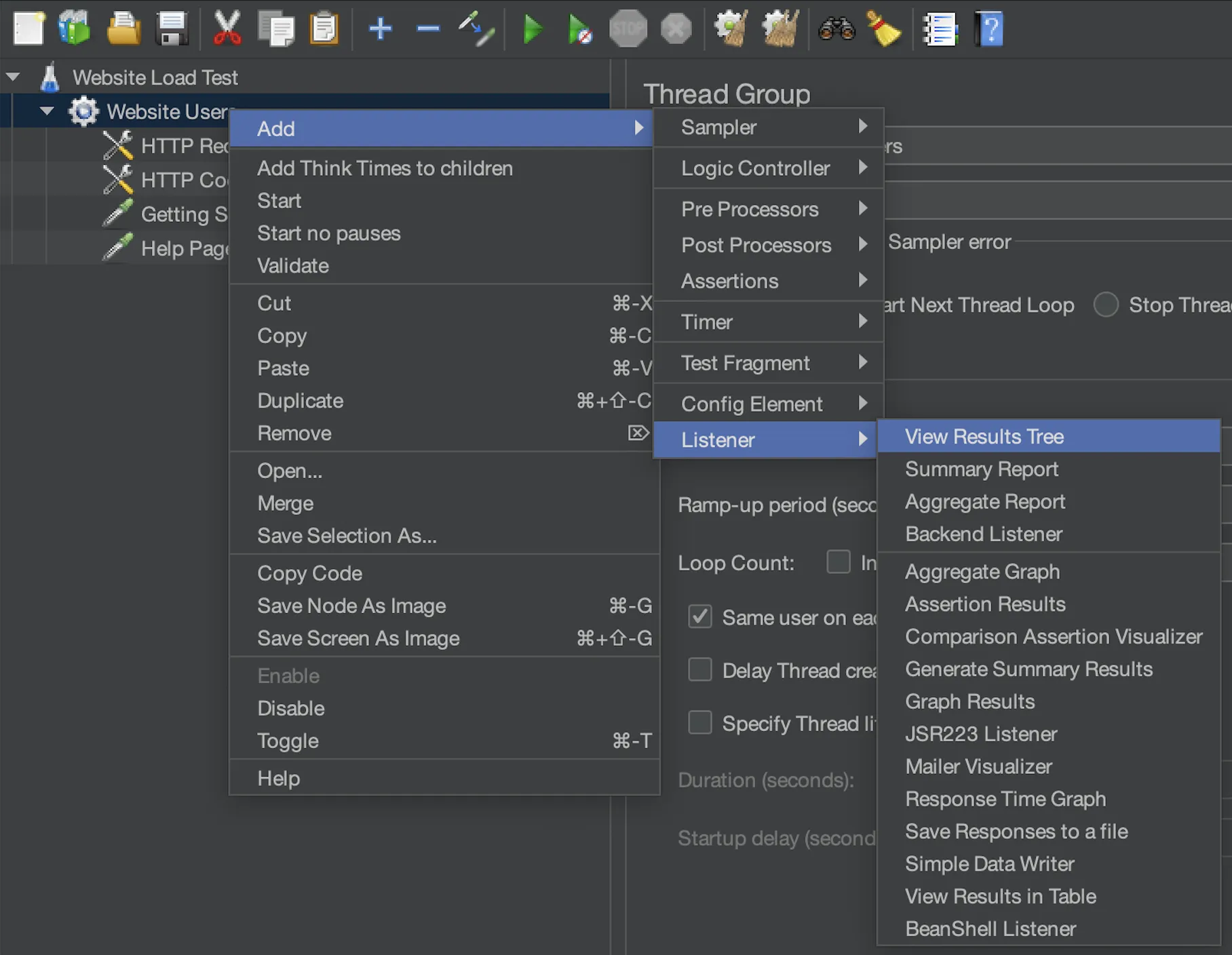 Add a Listener (for Debugging)