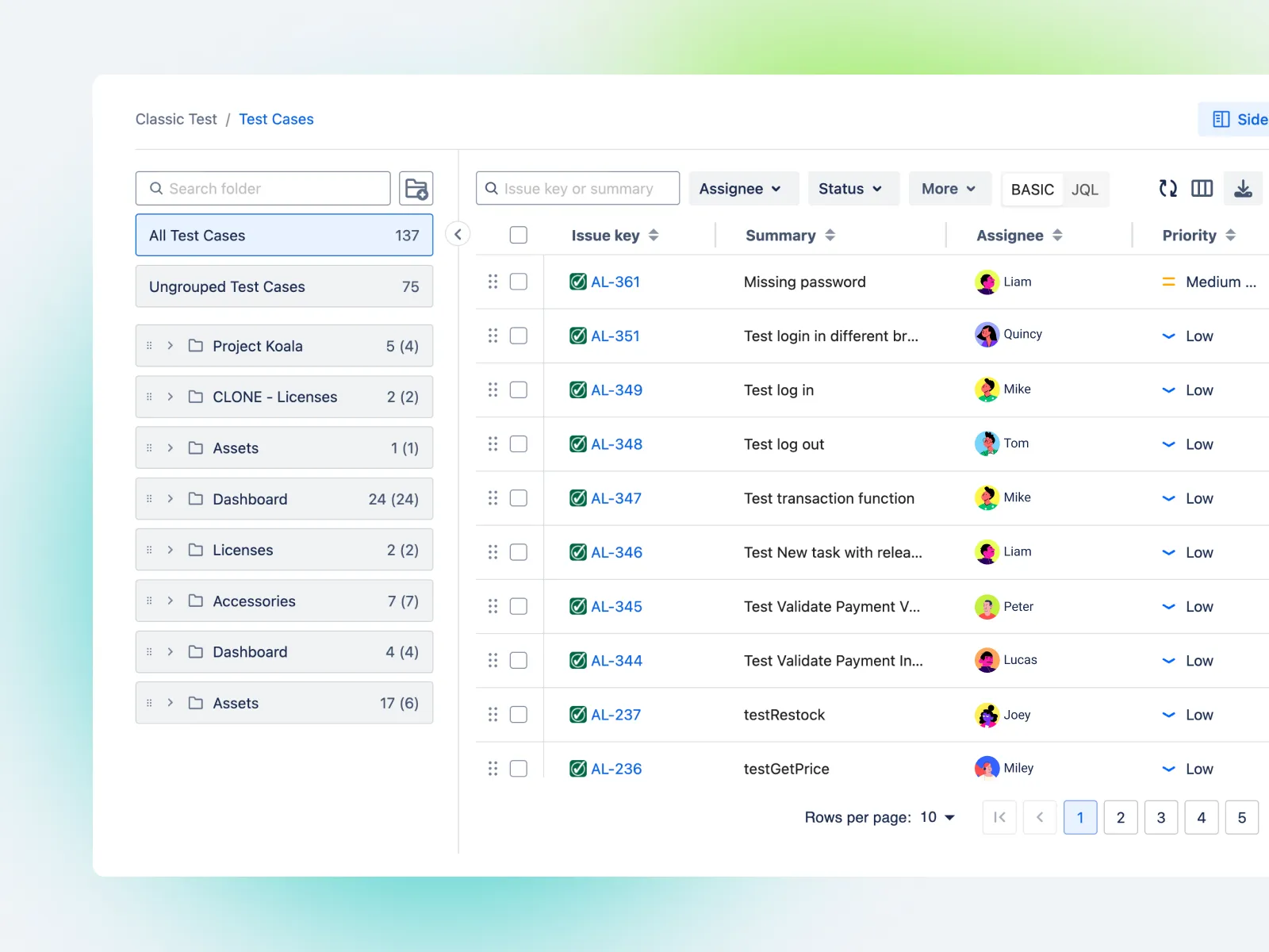 Manage Hardware Test Cases for In-Circuit Testing