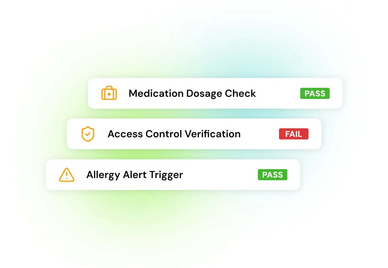 Patient Safety Through Structured Testing